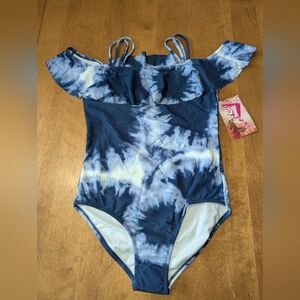 NWT Tie Die Girls One Piece Swimsuit